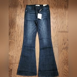 KanCan dark wash flare jeans size 7/27 NWT